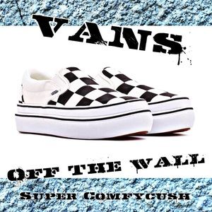 ▪️Vans Super Comfycush Checker Platform Slip-ons